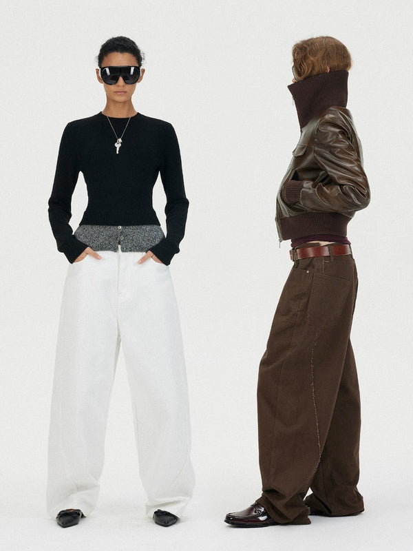 Raw Edge Curved Scimitar Jeans「NEW」