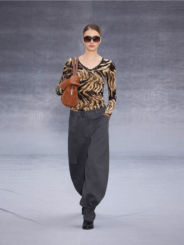 Low-rise Tapered Scimitar Pants「NEW」