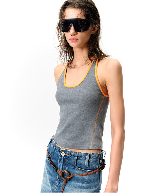 Narrow Shoulder Strap I-shaped Vest