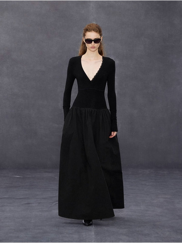 V-neck Maxi Dress