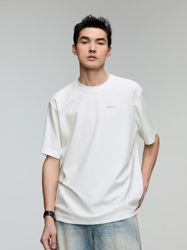 Crew Neck LOGO Printed Short-sleeved T-shirt