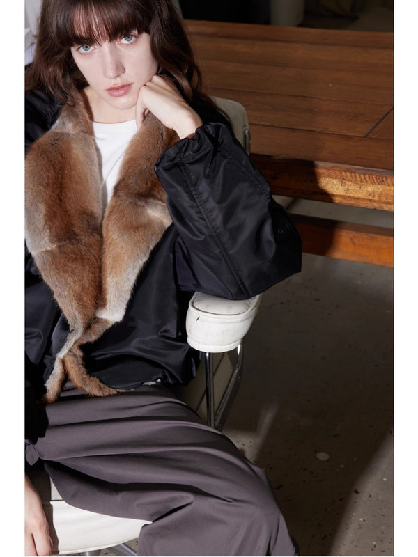 Lapel Short Down Coat