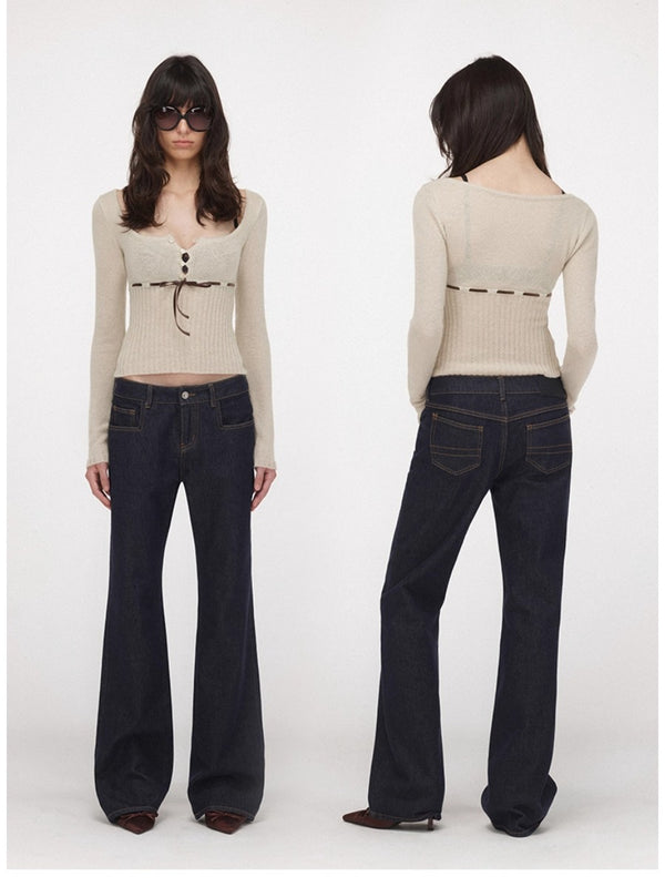 Slim-fit Low-rise Bootcut Jeans