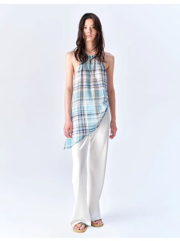 Asymmetrical Neck Sling Vest Top