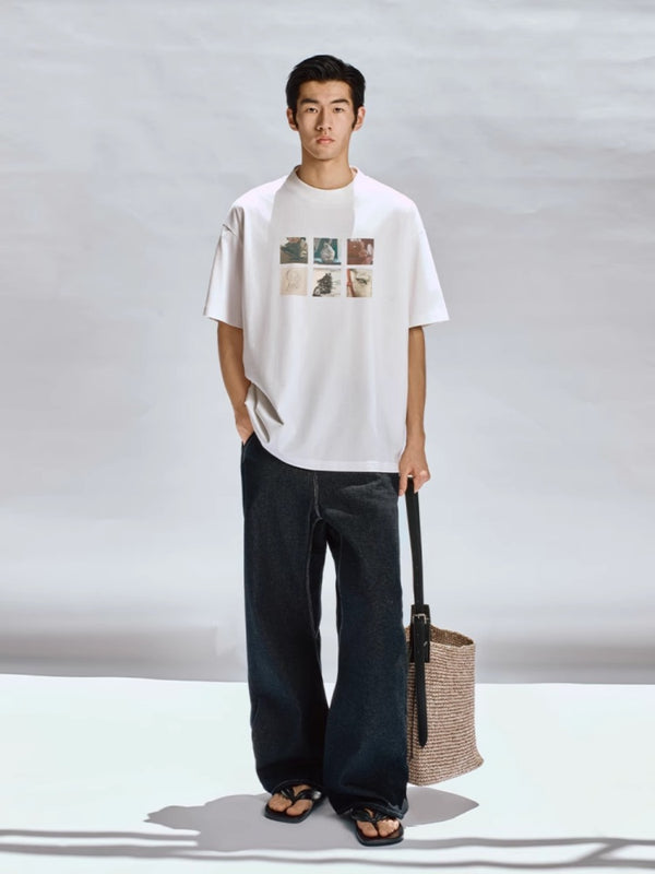 Vintage Crew Neck Casual T-Shirt