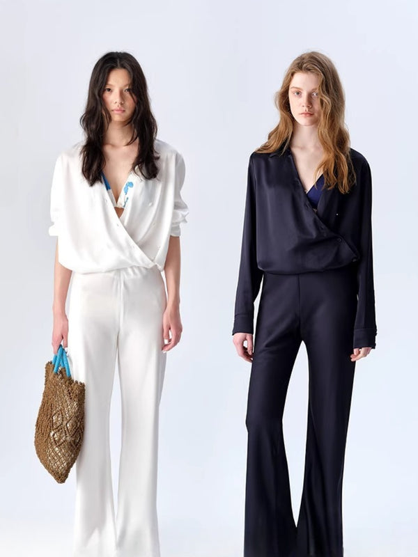 Acetate Satin Set - Shirt and Pant