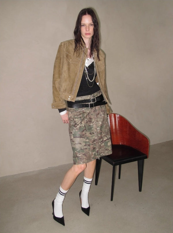 Short Suede Leather Jacket