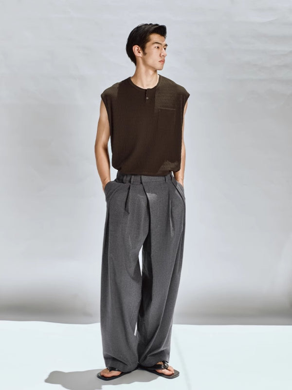 Vintage Asymmetrical Loose Casual Pants
