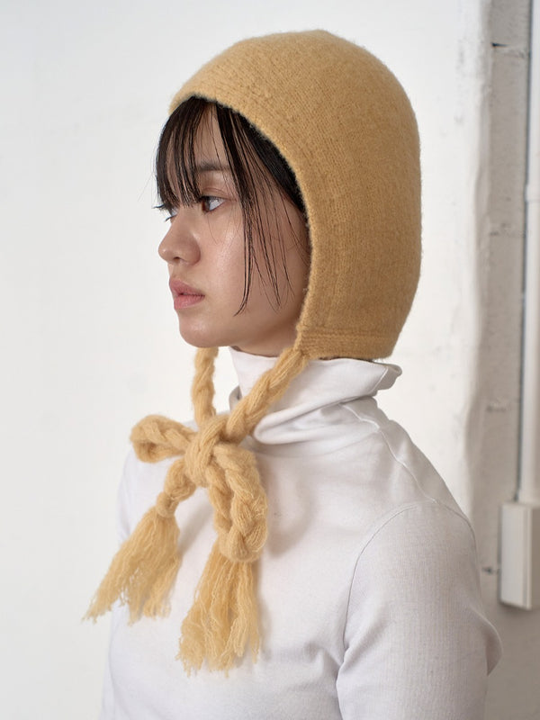 Braided Plush Woolen Cap