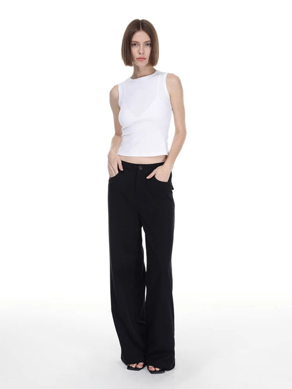 Mid-rise Flared Pants