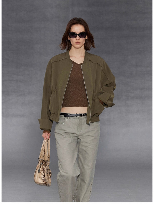 Stand-up Collar Loose Jacket