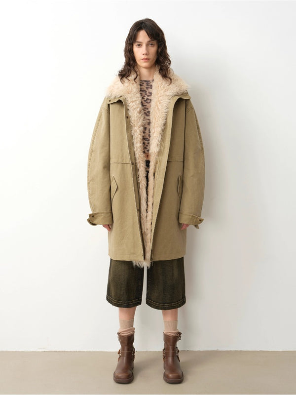 Utility Style Detachable Goose Down Jacket