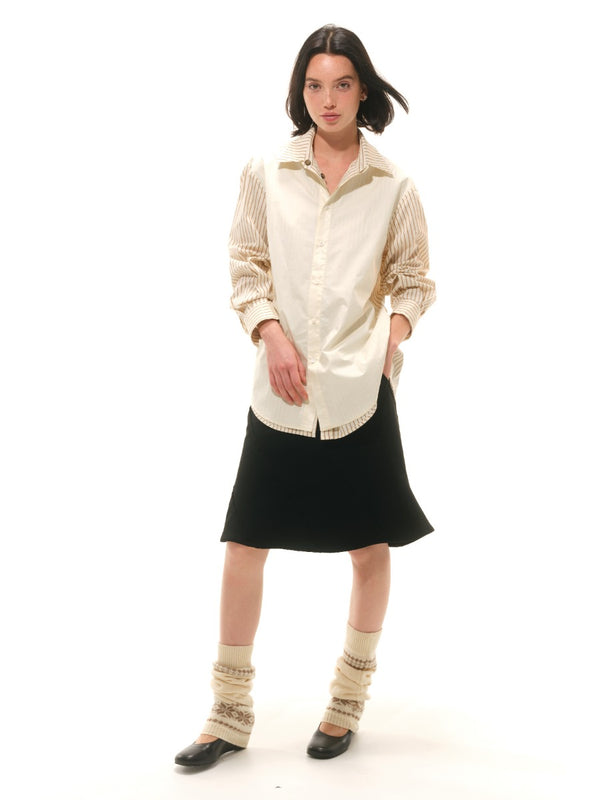 Reversible Brown Striped Shirts「NEW」