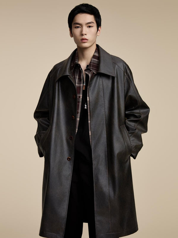 Back Swing Split Trench Coat