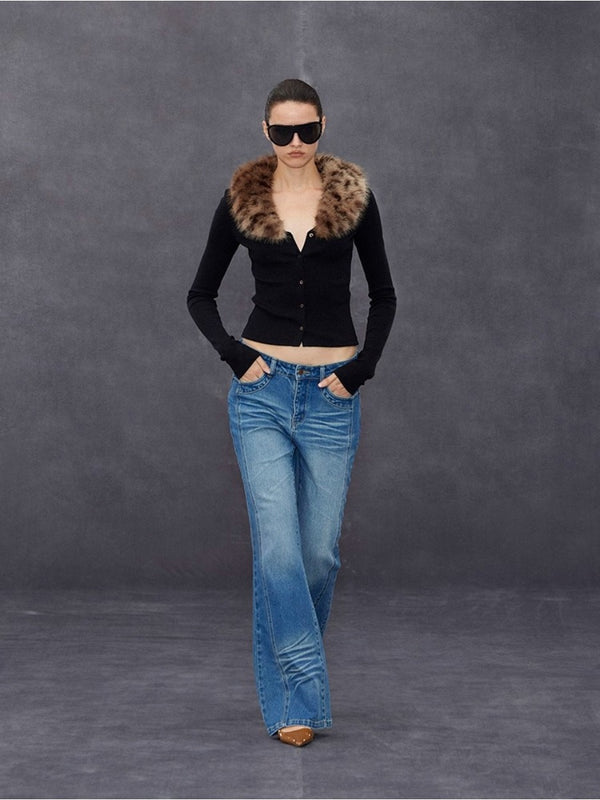 Washed Low-rise Flared Jeans「NEW」