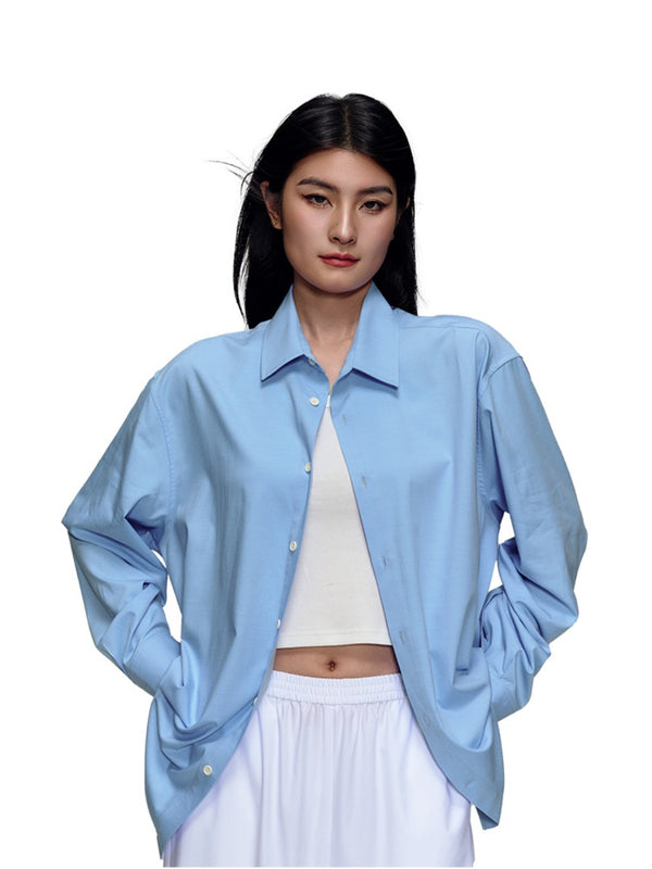 Lazy Shoulder Long Sleeve Shirt