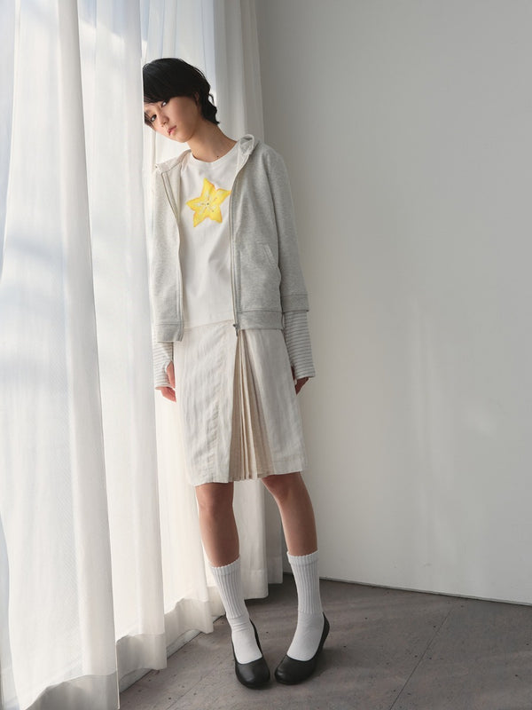 Retro Fake Two-piece Zip-up Sweatshirt「NEW」