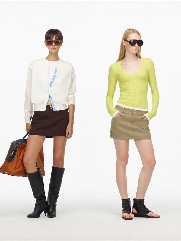 Low-waist Utility Skirt