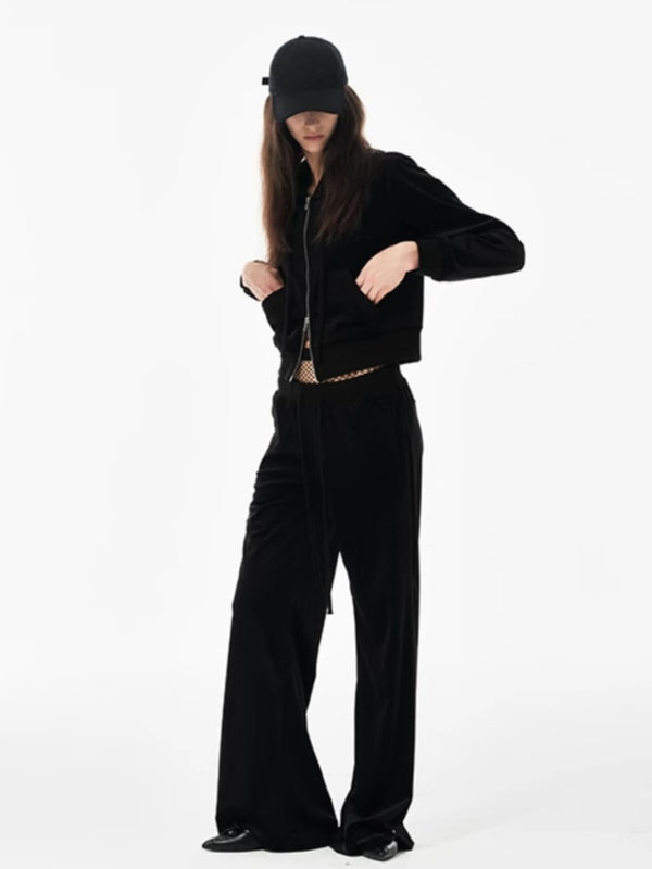 Velvet Low-rise Sweatpants