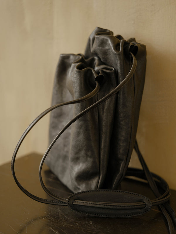 Curve Series · Double Drawstring Messenger Bag