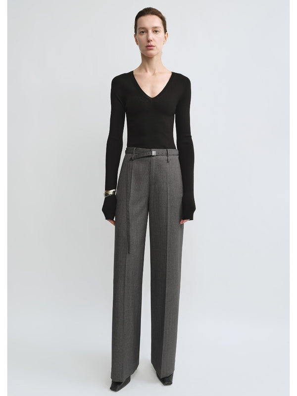 Adjustable Waist Straight-leg Pants