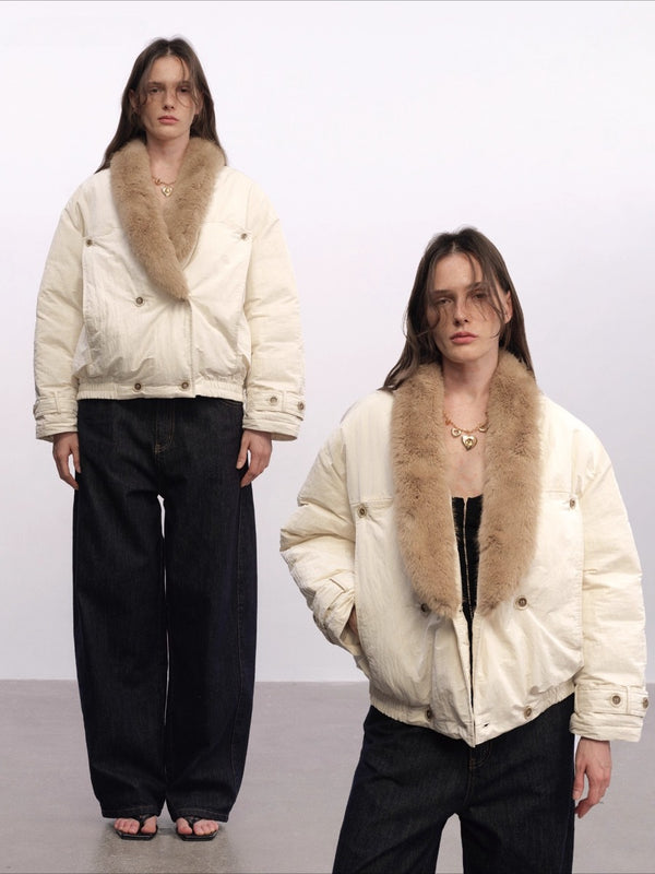 Detachable Fur Collar Waterproof Down Jacket「NEW」