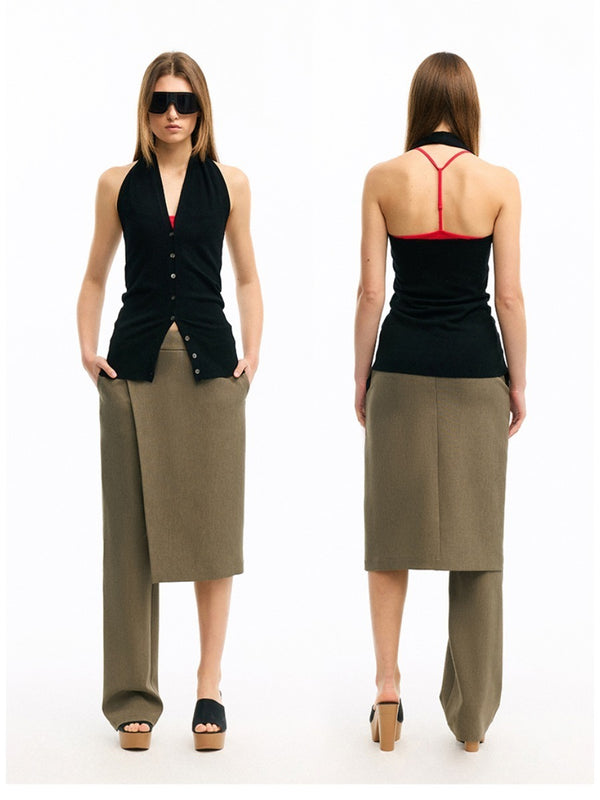 Halter Neck Waist Vest