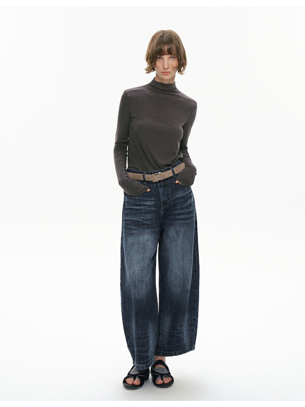 Turtleneck Knitted Long-sleeved Knitwear