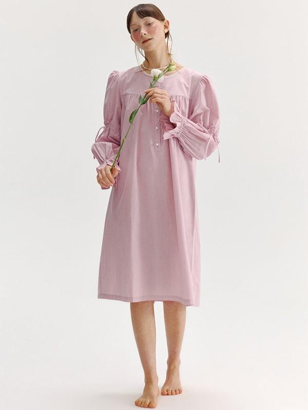 Strawberry Cotton Sleepwear Dress