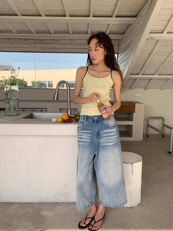 Light Blue Washed Denim Jeans