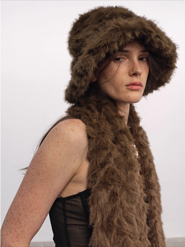 Plush Fur Bucket Hat