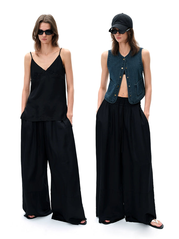 Silk Drawstring Pants