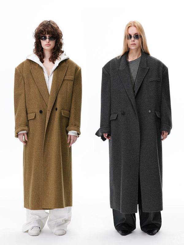 Double-sided Woolen Silhouette Coat