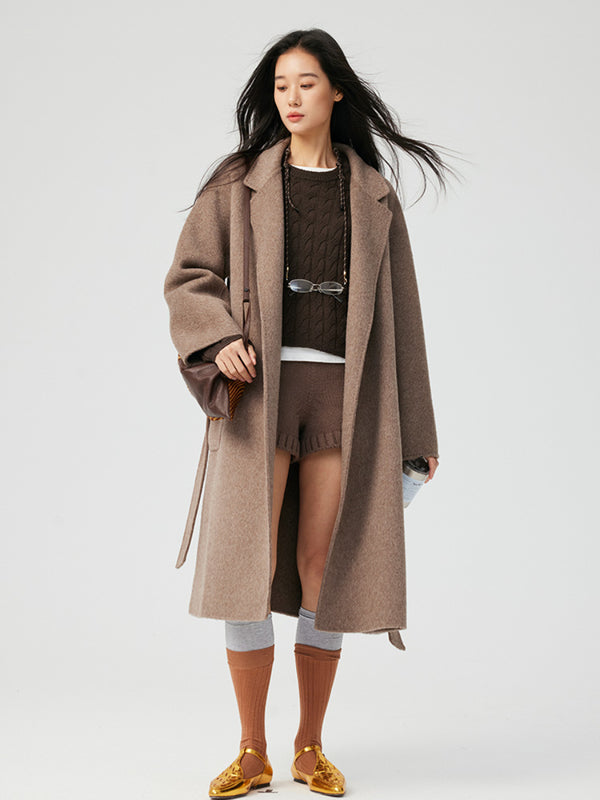 Silhouette Double-sided Tweed Coat