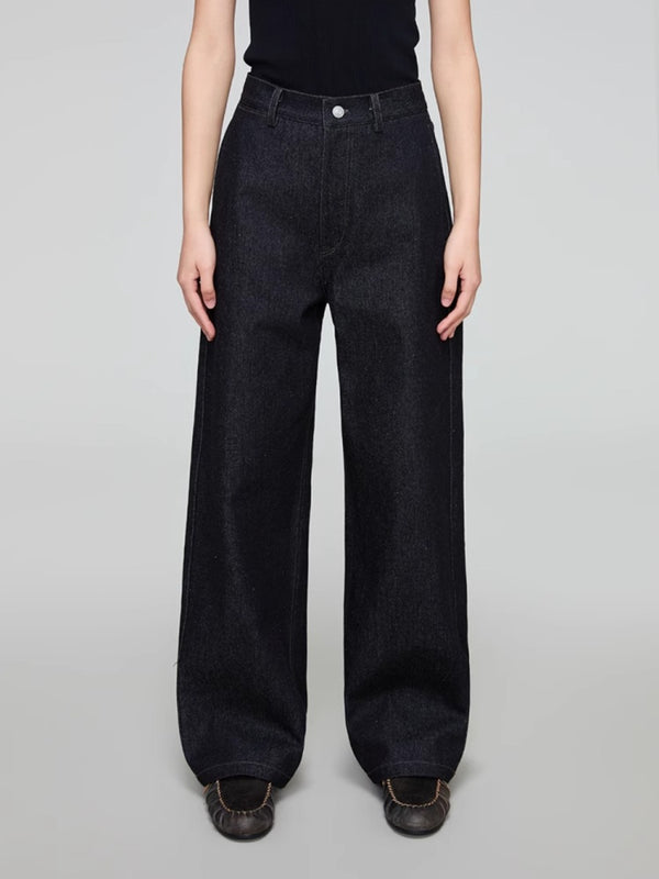 Vintage Denim High Waist Loose Casual Jeans