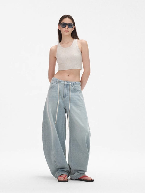 Crew Neck Threaded Short Vest