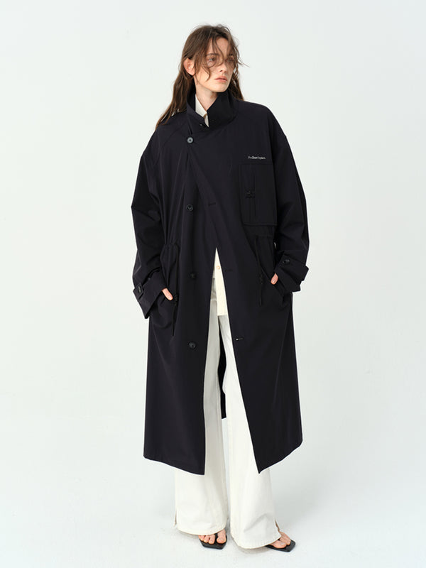 Drawstring Silhouette Trench Coat