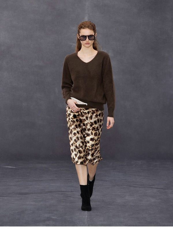 V-neck Wool Knitted Sweater「NEW」