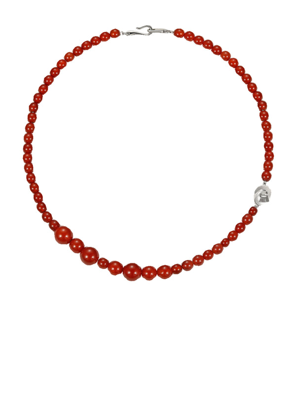 Red Agate Rope Necklace