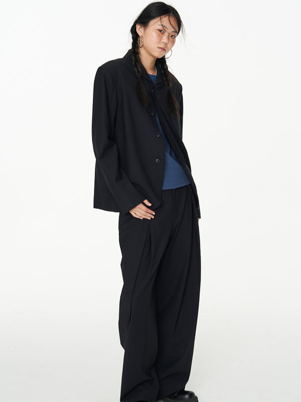 Mezzanine Buckle Wool Blazer