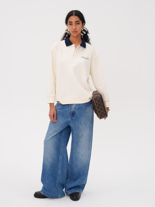 Long-sleeved Polo Hoodie「NEW」