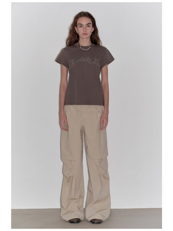 Micro-waist Rivet T-shirt