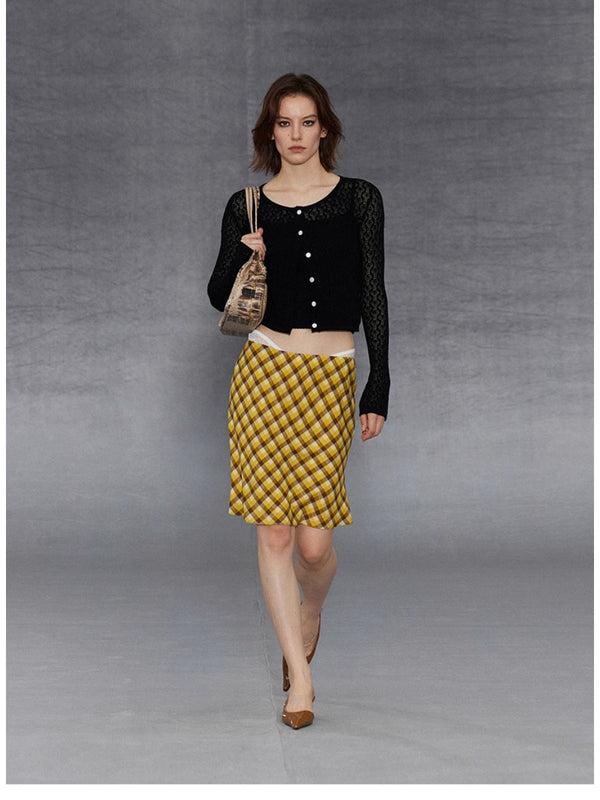 Tencel Knitted Cardigan Two-piece Set