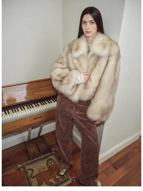 Fox Hair Fur Coat